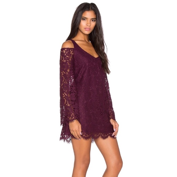NEW {Chaser} Open Back Bell Sleeve Mini Dress - Picture 2 of 8